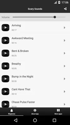 Scary Ringtones and Sounds android App screenshot 3